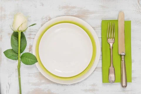 Beautiful table setting Stock Photos