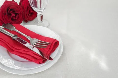 Beautiful table setting Stock Photos