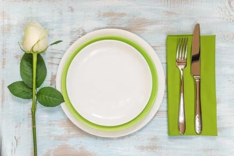 Beautiful table setting Stock Photos