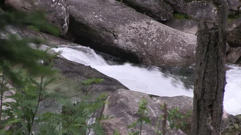 Beautiful Tatra Waterfall Stock Footage 104011465