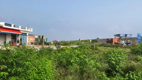 A beautiful tea drinking spot on the side of the highway. Stockfoto's