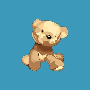 Beautiful teddy bear. Stock Illustration