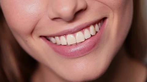 Beautiful teeth maintenance Stock Footage 80252706
