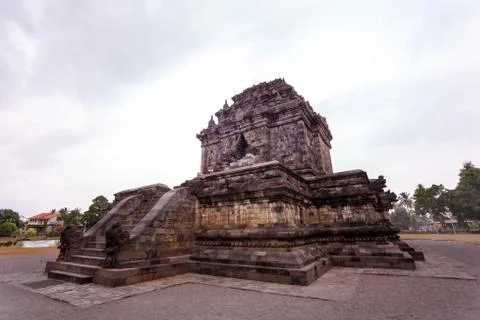 Beautiful Temples on the island of Java, Indonesia Stock Photos
