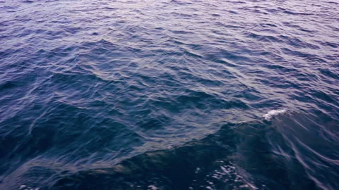 Beautiful texture of dark ocean waves from boat activity. Stock Footage 248142899