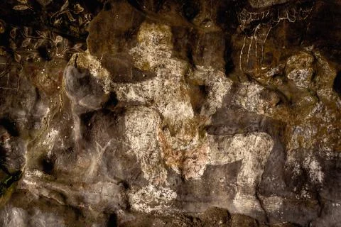 Beautiful texture of dark stone background in the cave Fotos de archivo