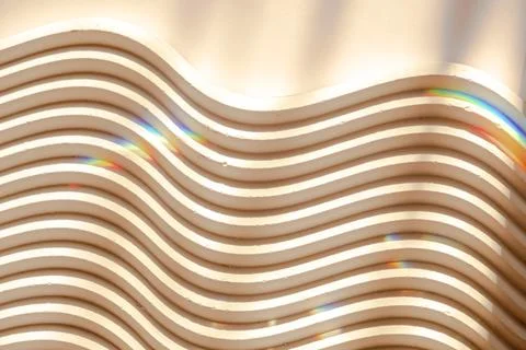 Beautiful texture flat form with sun glare. View from above Stock Photos