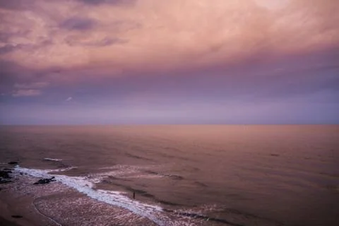 Beautiful texture of water with waves Stock Photos