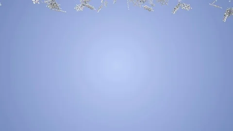 Beautiful three-dimensional snowflakes are smoothly falling. Christmas Stock Footage 82672605