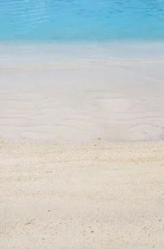 Beautiful three layer view on beach and tropical sea line Foto stock