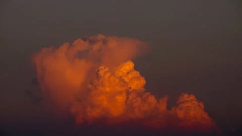 Beautiful time lapse cloud sunset Stock Footage 143849063