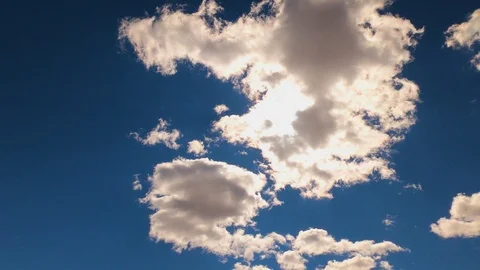 Beautiful Time Lapse of clouds in blue sky 20 seconds Stock Footage 104814007