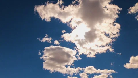 Beautiful Time Lapse of clouds in blue sky 30 seconds Stock Footage 104814154