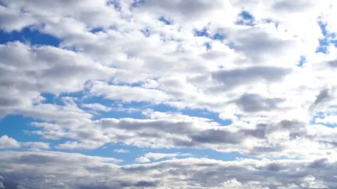 Beautiful time lapse with clouds on blue sky Stock Footage 146441563