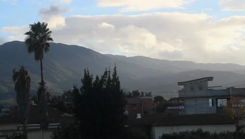 Beautiful time-lapse clouds movement Stock Footage 144401063