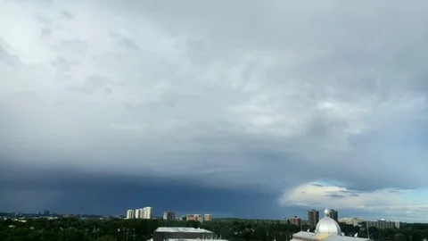 Beautiful time lapse of the clouds until dusk Stockbeeldmateriaal 77284879