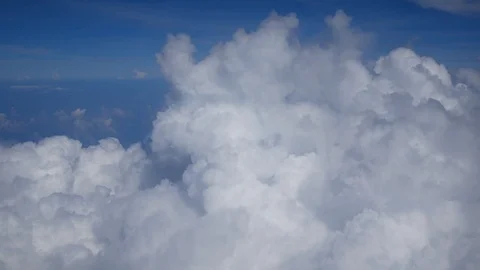 Beautiful time lapse of clouds while flying over Thailand Stock Footage 122688945