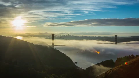 Beautiful time lapse made in San Francisco Stock Footage 236390678