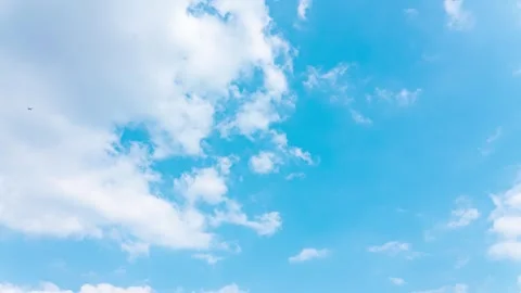 Beautiful Time Lapse of Moving Clouds Across Sky 4K Resolution Stock Footage 319830068