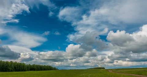Beautiful time lapse over a keen summer landscape Stock Footage 90826531