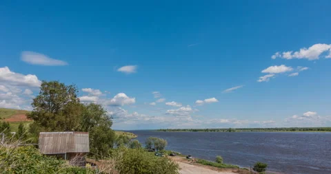 Beautiful time lapse over a keen summer landscape Stock Footage 91033511