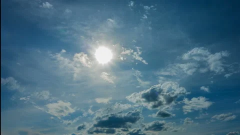 Beautiful time lapse over a keen summer landscape Stock Footage 93625898