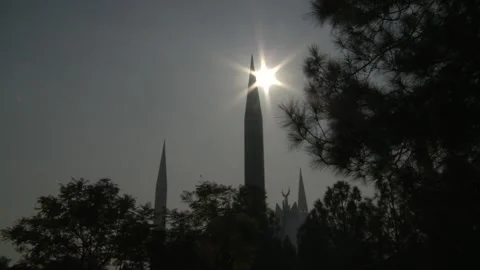 Beautiful time-lapse of the sun towards evening Stock Footage 141124414