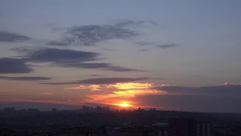 Beautiful Time Lapse Sunset, Turkey Stock-Footage 77425100