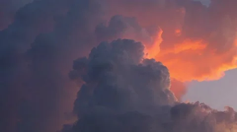 Beautiful timelapse of clouds at sunset 動画素材 54920310
