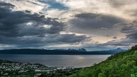 A beautiful timelapse with a cloudy skyes Video stock 94624468