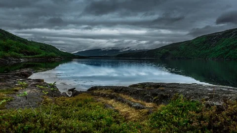 A beautiful timelapse with a cloudy skyes Video stock 94624665