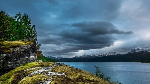 A beautiful timelapse with a cloudy skyes Video stock 94624965