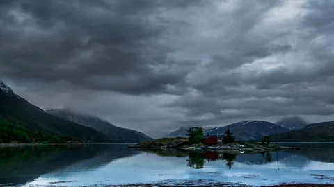 A beautiful timelapse with a cloudy skyes Video stock 94625039