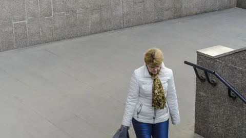 A beautiful timelapse for a crowd of people, the activity of urban life Stock-Footage 129533115