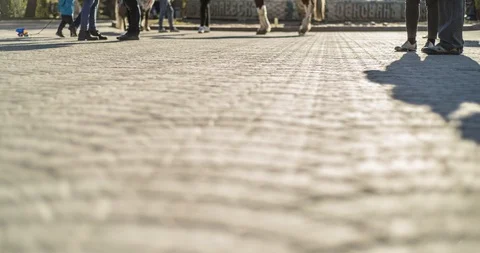 A beautiful timelapse for a crowd of people Stock-Footage 129533012