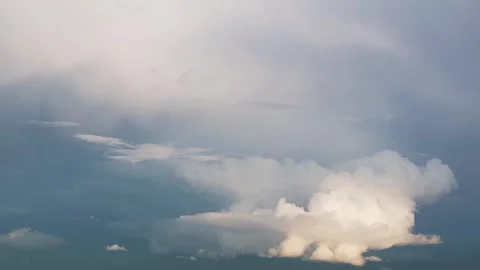 Beautiful timelapse of dramatic clouds after the rain Stock Footage 283336979
