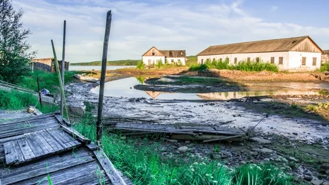 A beautiful timelapse with a high water Video stock 94622011