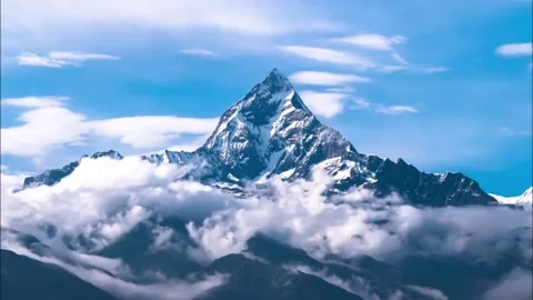 Beautiful timelapse of mountains and clouds. Stock Footage 137839771