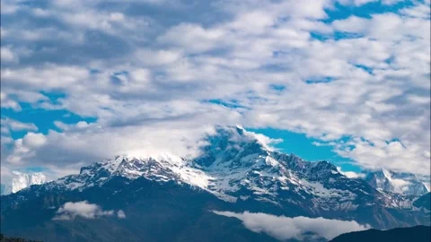 Beautiful timelapse of mountains and clouds. Stock Footage 137839971