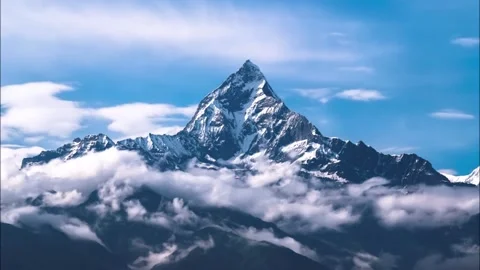 Beautiful timelapse of mountains and clouds. Stock Footage 141121704