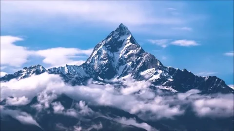 Beautiful timelapse of mountains and clouds. Stock Footage 141121945