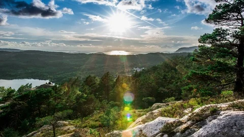 A beautiful timelapse with mountains Video stock 94623730