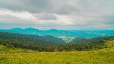 Beautiful timelapse in the mountains Video stock 143862987