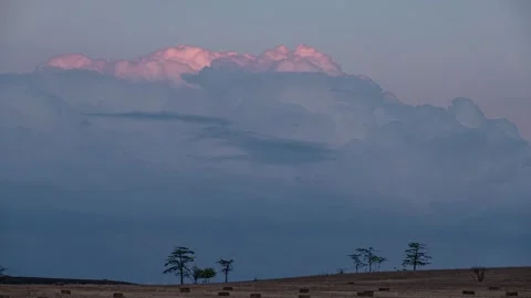Beautiful timelapse, moving clouds. Timelapse nature 4k footage Stock-Footage 317513875