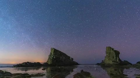 Beautiful Timelapse of the night sky. Stock Footage