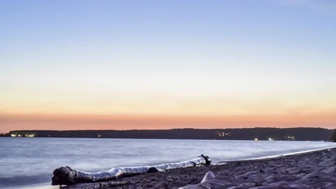 Beautiful timelapse of sunset or sunset Stock-Footage 129513675