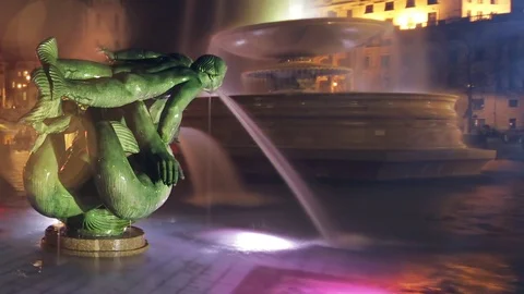 Beautiful Timelapse. Trafalgar Square. Sequence. 스톡 동영상 79044311