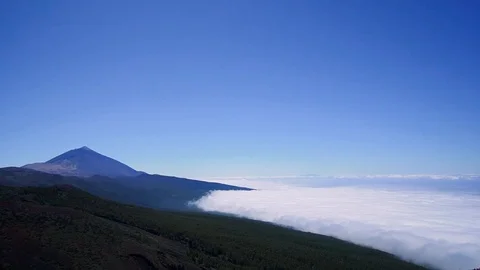 Beautiful timelapse video of Teide volcano, Tenerife. Natural attractions of the Stock Footage 116706386
