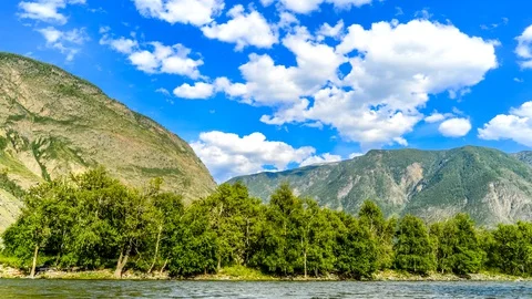 Beautiful timelapse, view and landscape of nature, forest mountains Stock-Footage 129500974