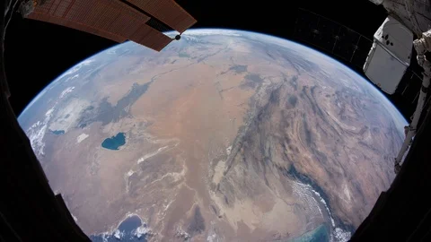 Beautiful timelapse view of earth from space Stock Footage 111214014
